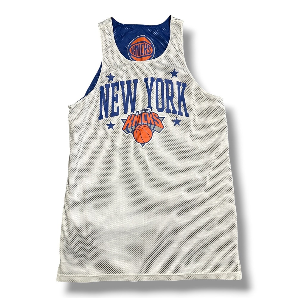 NBA Ultra Game New York Knicks Reversible Blue And White Practice Jersey Small